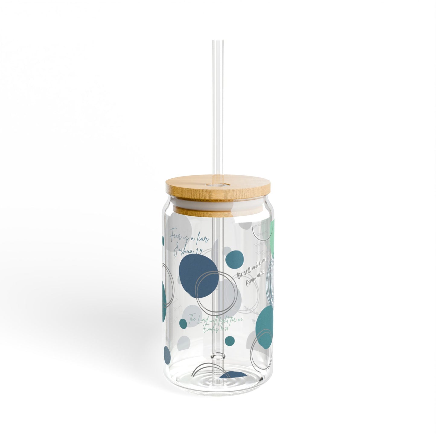 Eco-Friendly 16oz Sipper Glass with Bamboo Lid - Stylish Reusable Drinkware for Every Occasion