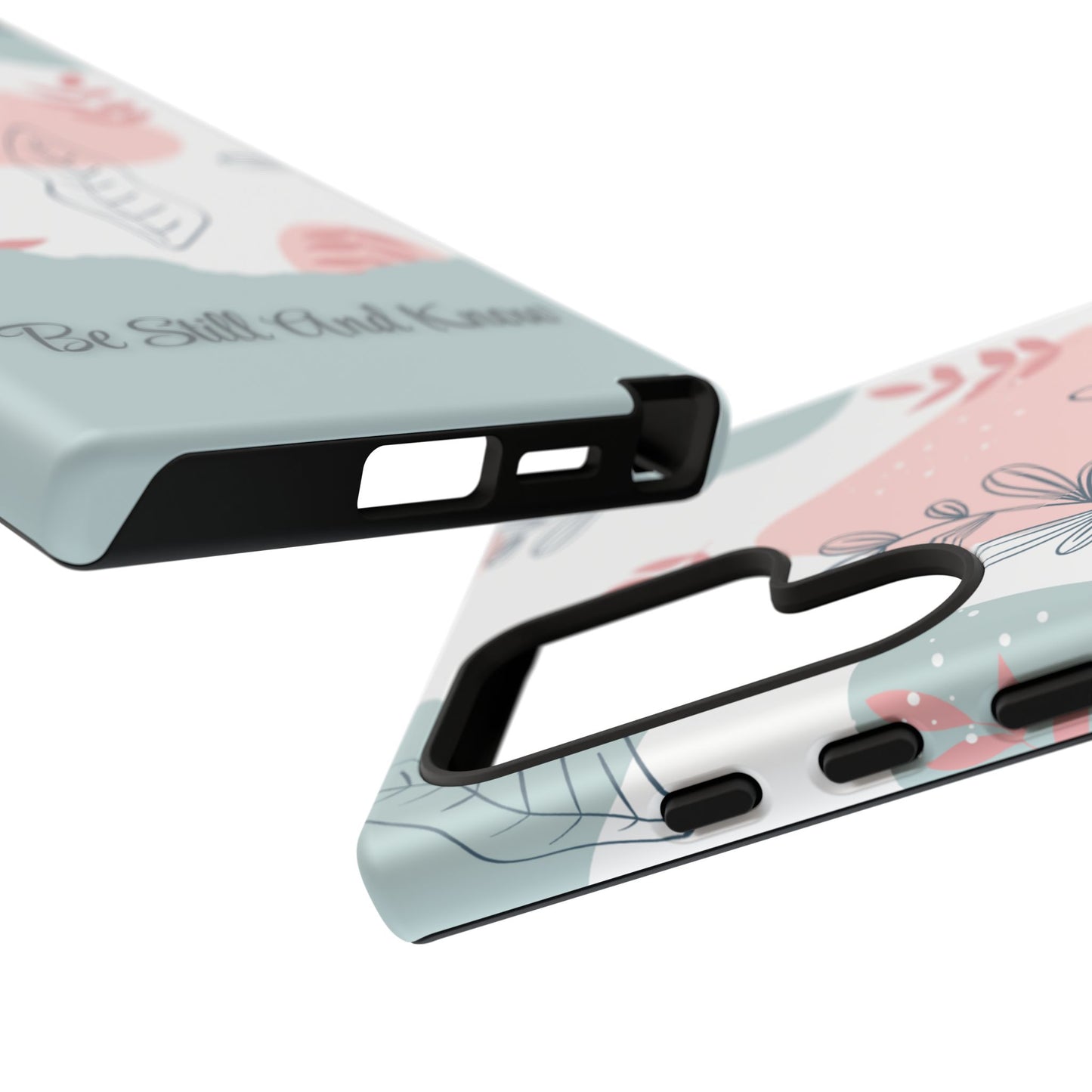 Floral Phone Case - 'Be Still And Know'